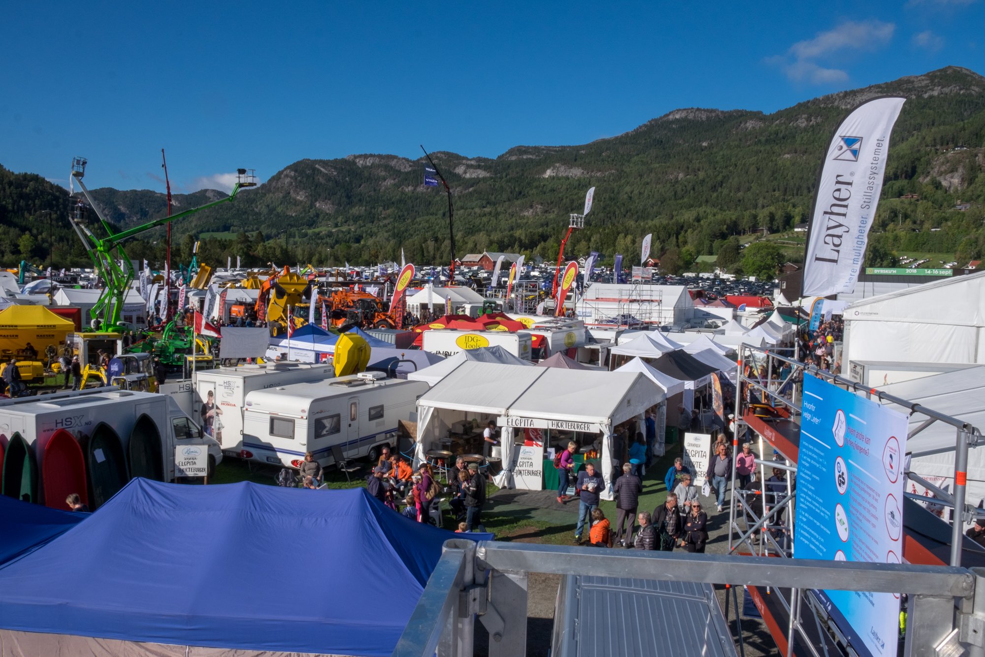 Dyrsku'n er ein stor og synleg arena for anleggsbransjen.