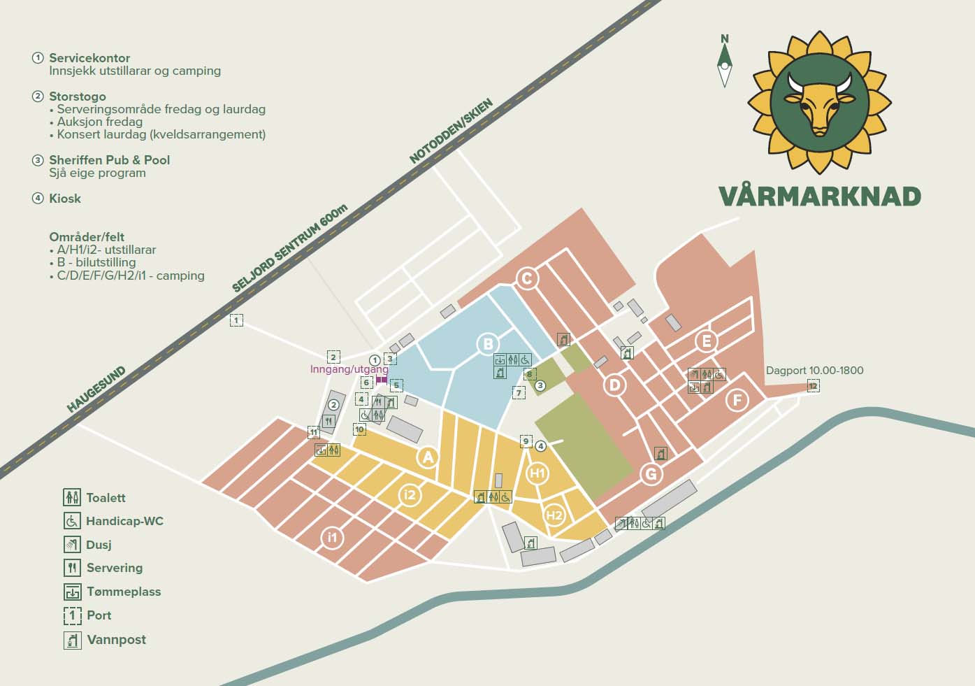 Vårmarknaden, bilde av publikumskart